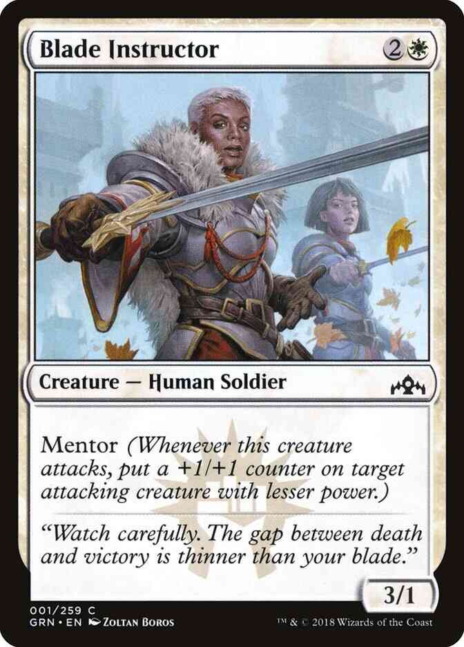 Blade Instructor [1] [Guilds of Ravnica] [Non-Foil]