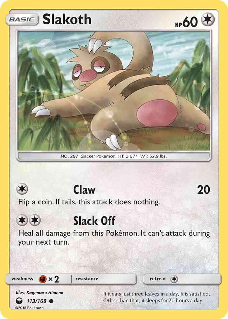Slakoth - 113/168 - Common [sm7-113] [Non-Holo]