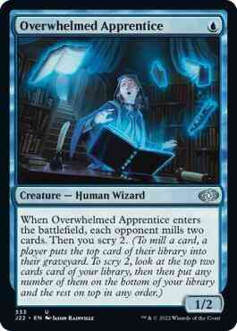 Overwhelmed Apprentice [333] [Jumpstart 2022] [Non-Foil]