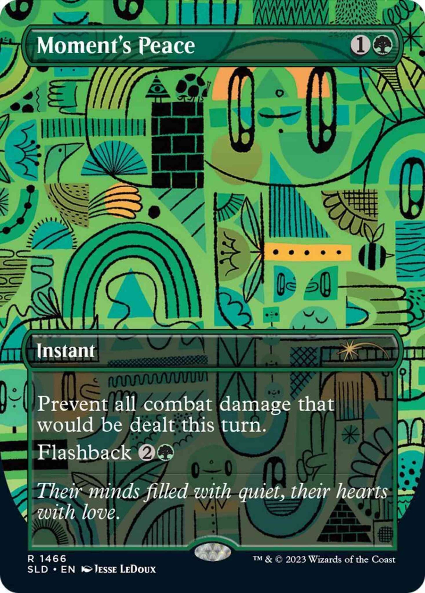 Moment's Peace [1466] [Borderless] [Gift Wrapped] [Secret Lair Drop] [Non-Foil]