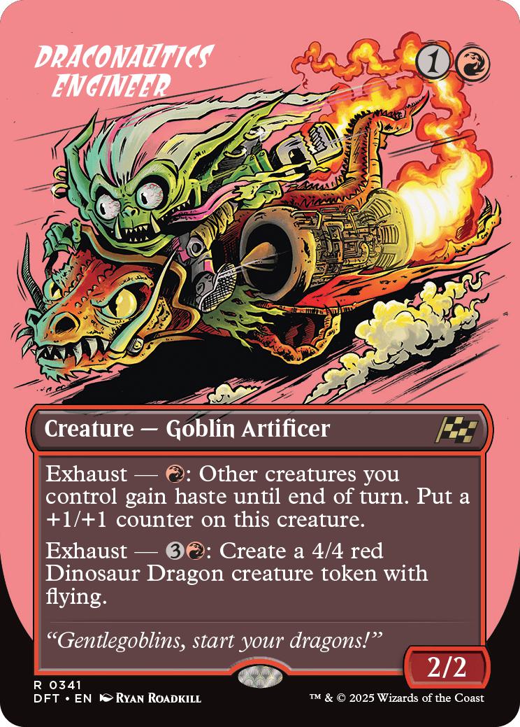 Draconautics Engineer [341] [Borderless] [Rude Rider] [Aetherdrift] [Non-Foil]