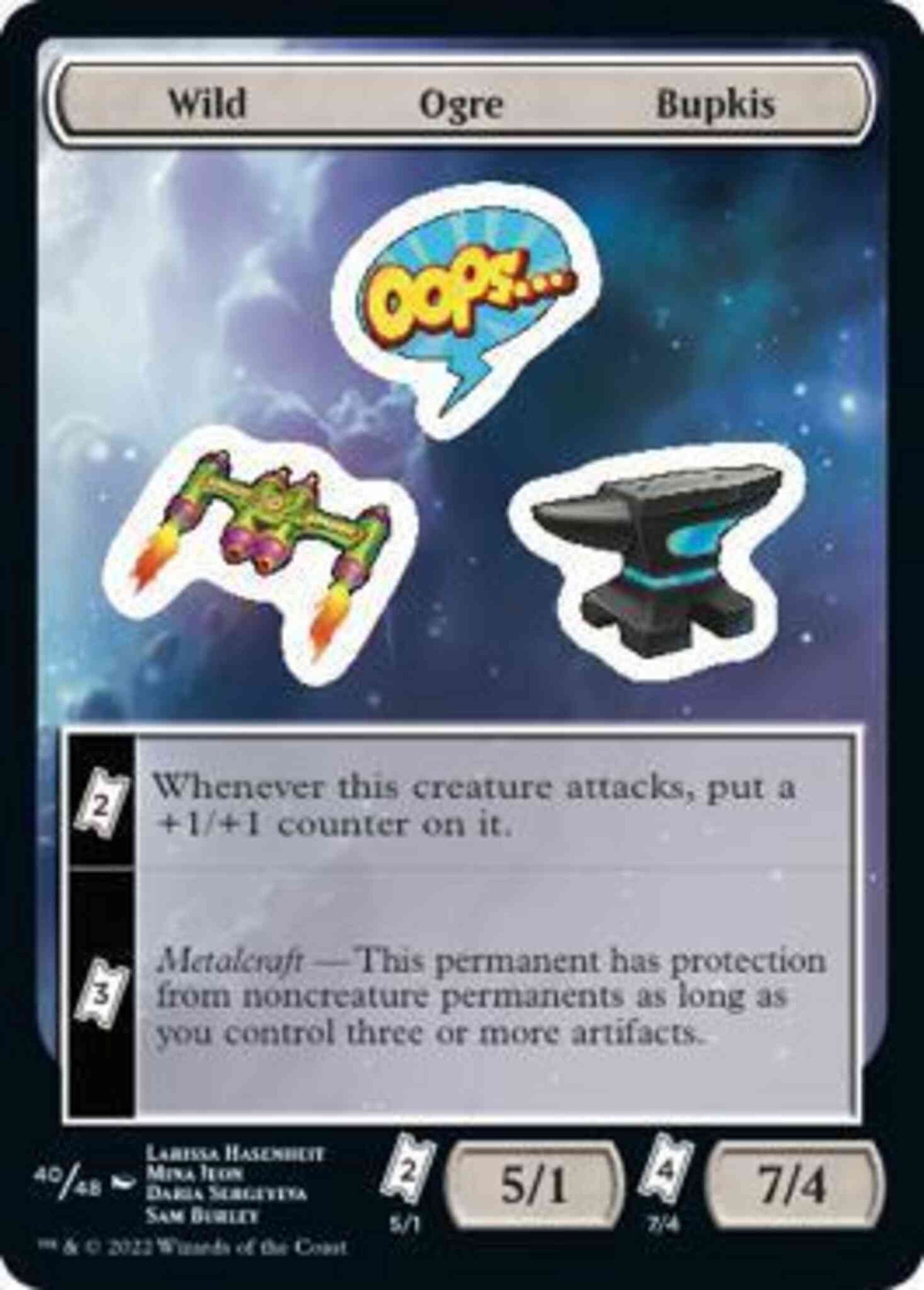 Wild Ogre Bupkis [40] [Unfinity Sticker Sheets] [Non-Foil]