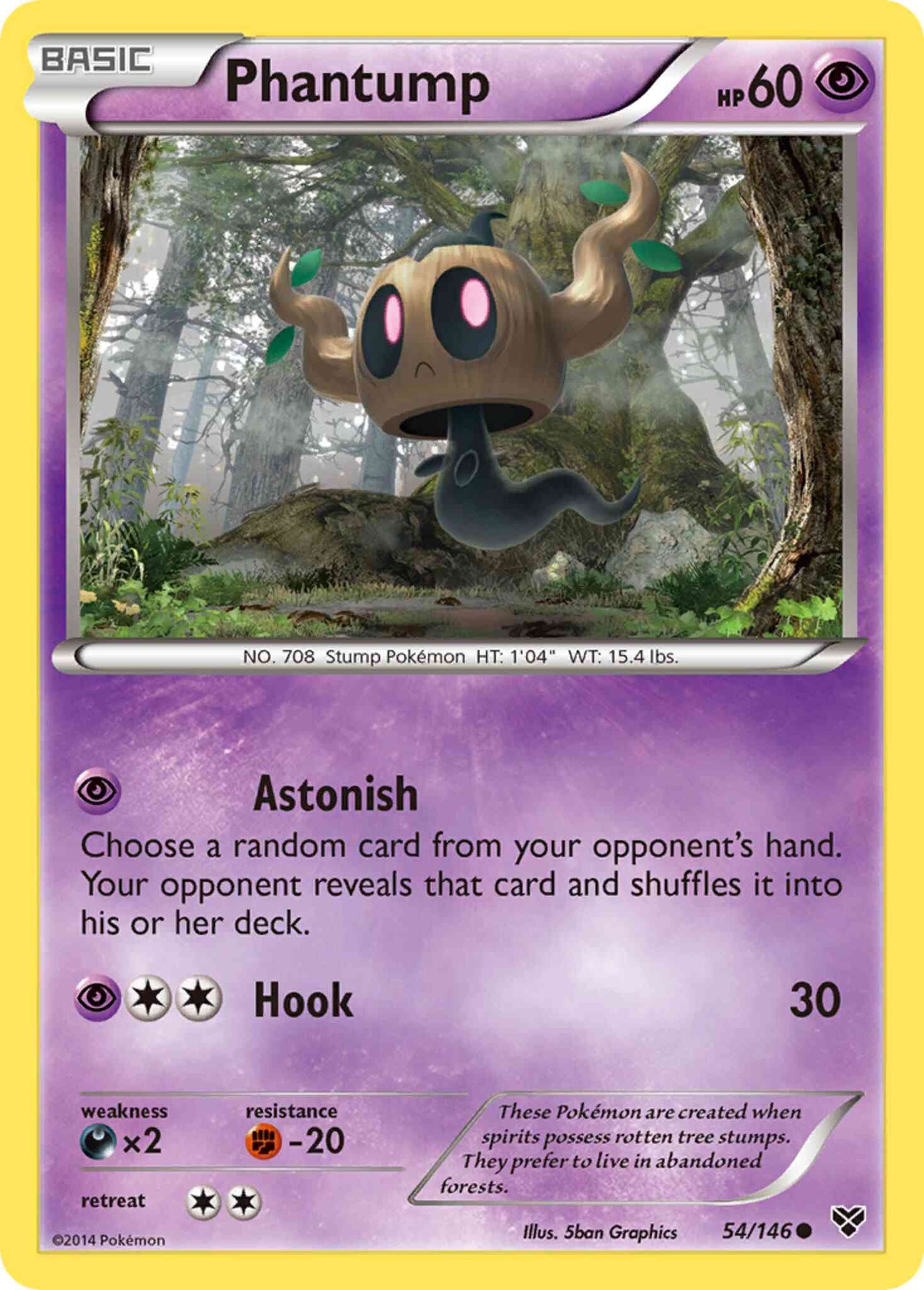 Phantump - 54/146 - Common [xy1-54] [Non-Holo]