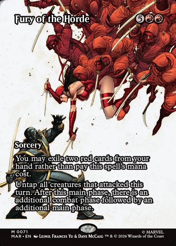 Fury of the Horde [71] [Borderless] [Source Material] [Marvel Universe] [Non-Foil]