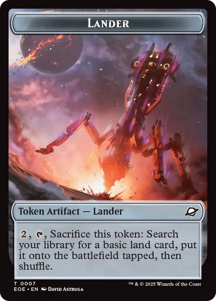 Lander Token (07) // Robot Token (10) [Edge of Eternities: Tokens] [Non-Foil]
