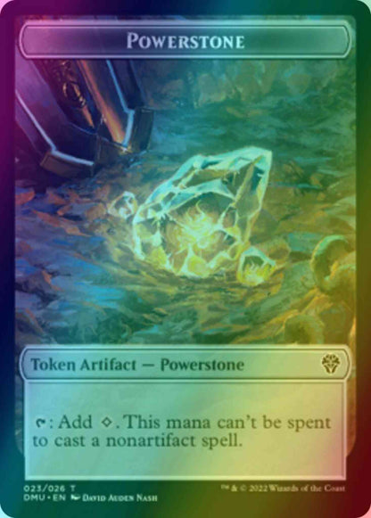 Powerstone Token (23) // Saproling Token (18) [DMU/DMU Set Symbol] [Dominaria United: Tokens] [Foil]