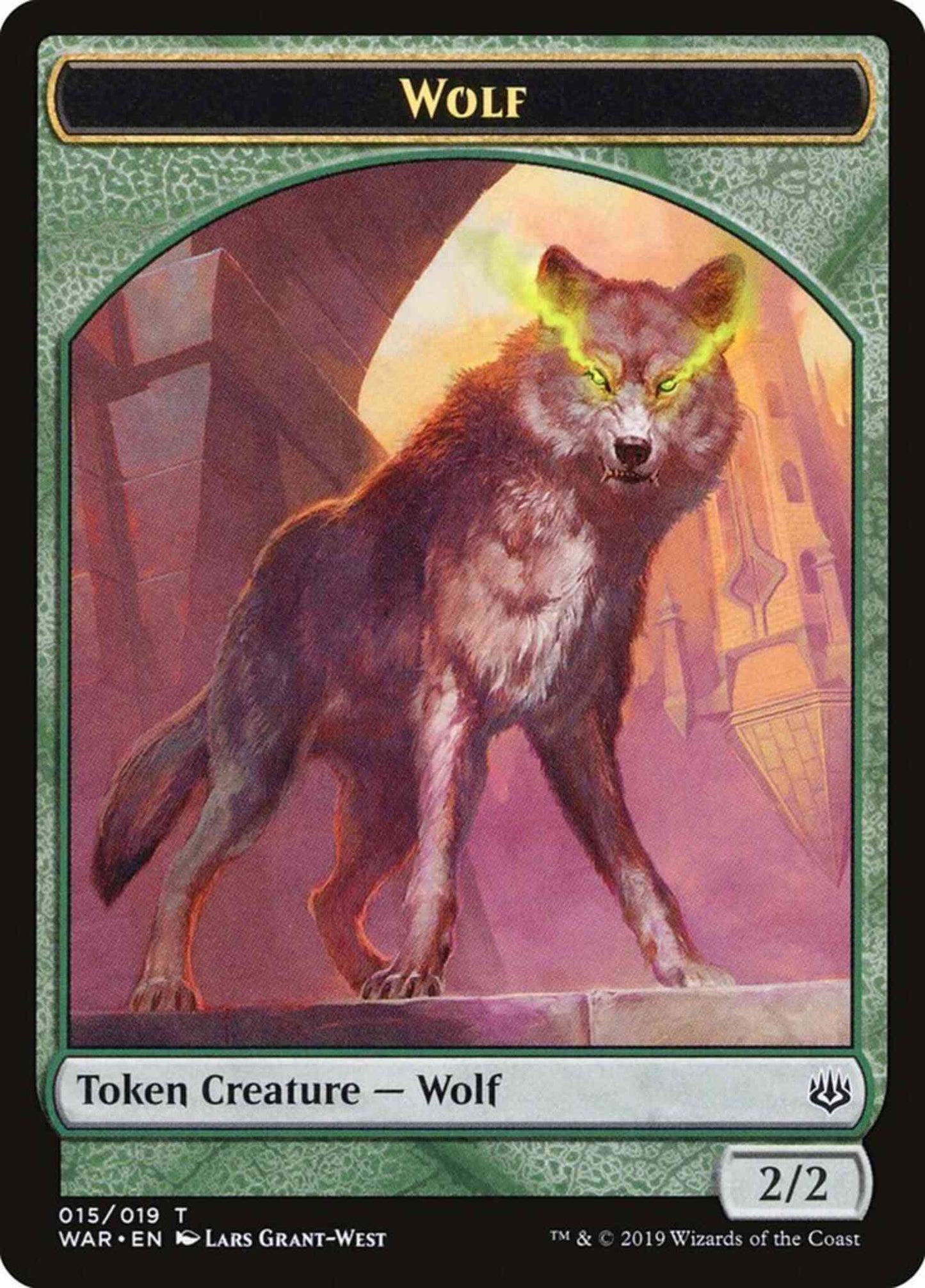 Wolf Token [15] [War of the Spark Tokens] [Non-Foil]