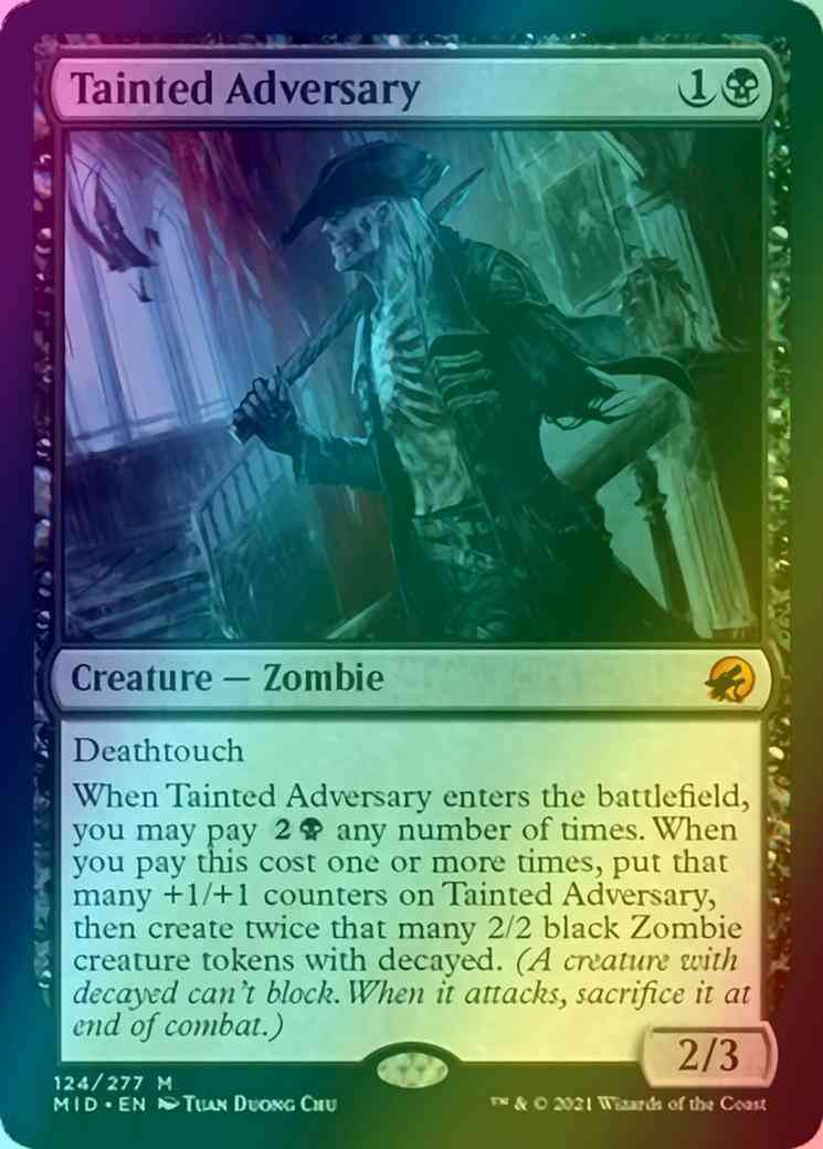 Tainted Adversary [124] [Innistrad: Midnight Hunt] [Foil]