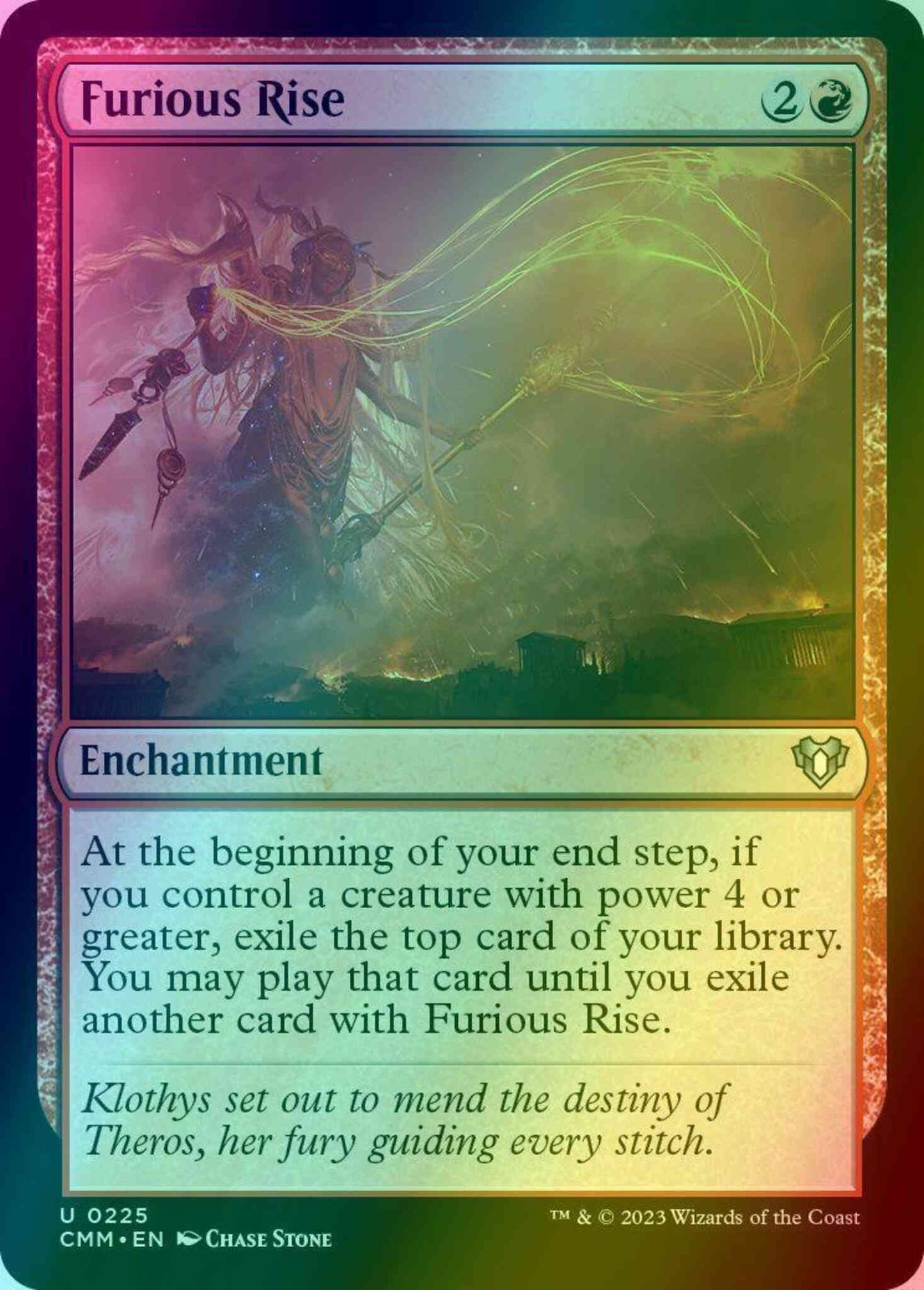 Furious Rise [225] [Commander Masters] [Foil]