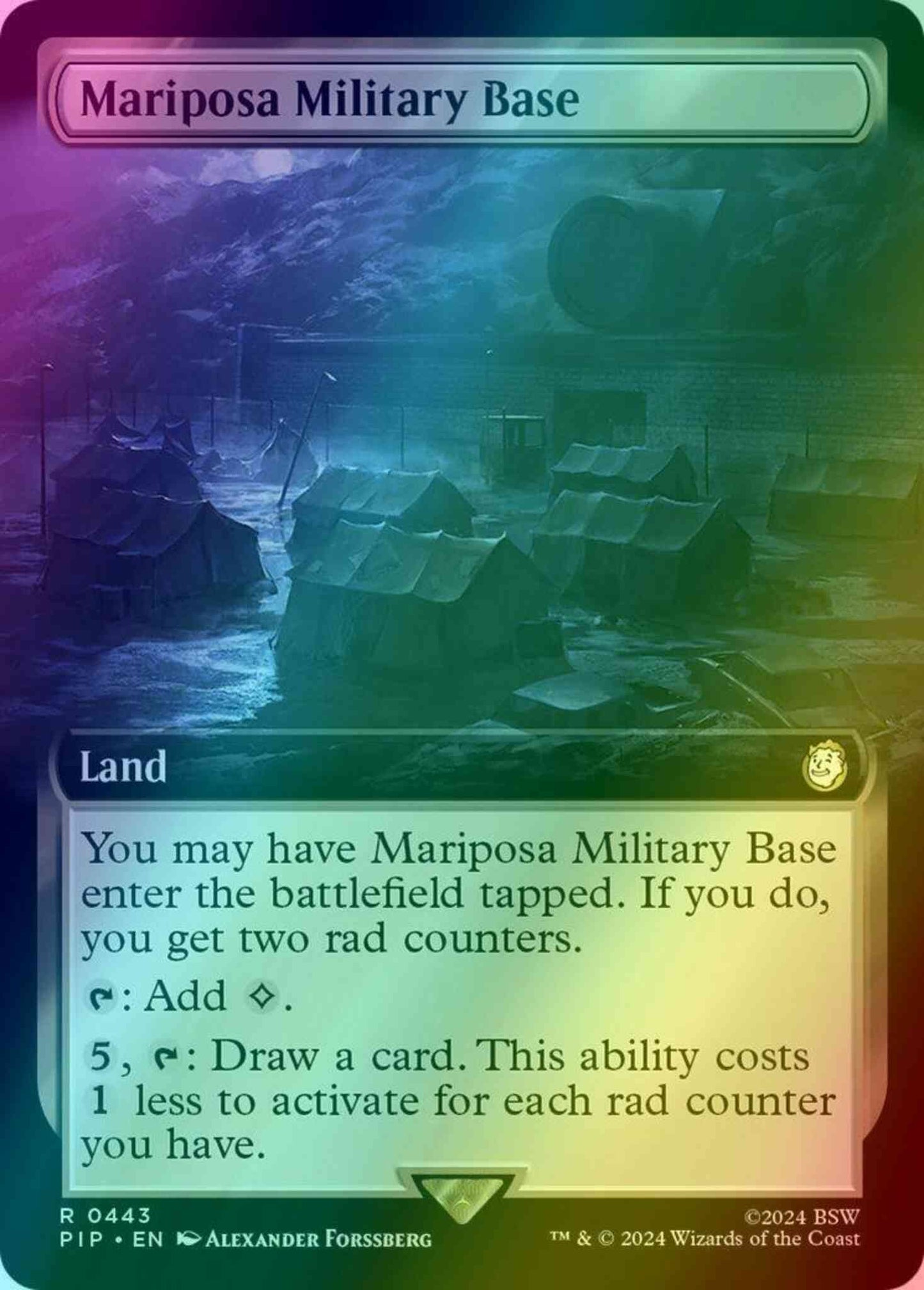 Mariposa Military Base [443] [Extended Art] [Fallout] [Foil]