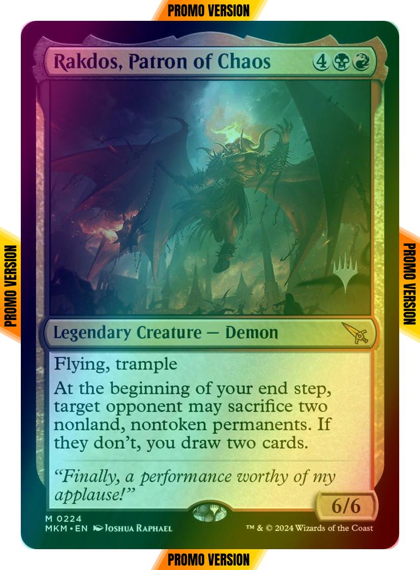 Rakdos, Patron of Chaos [224p] [Promo Pack] [Murders at Karlov Manor: Promos] [Foil]