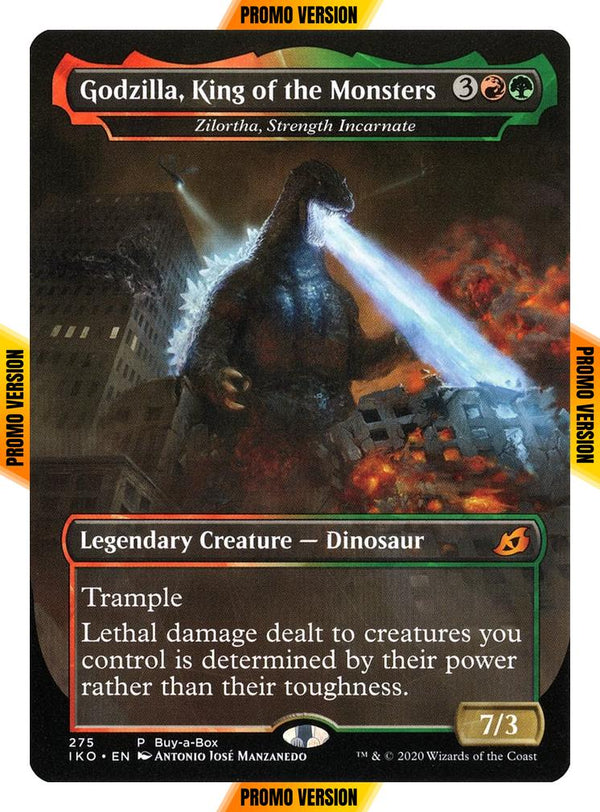 Godzilla, King of the Monsters - Zilortha, Strength Incarnate [275] [Buy a Box Promo] [Ikoria: Lair of Behemoths] [Foil]