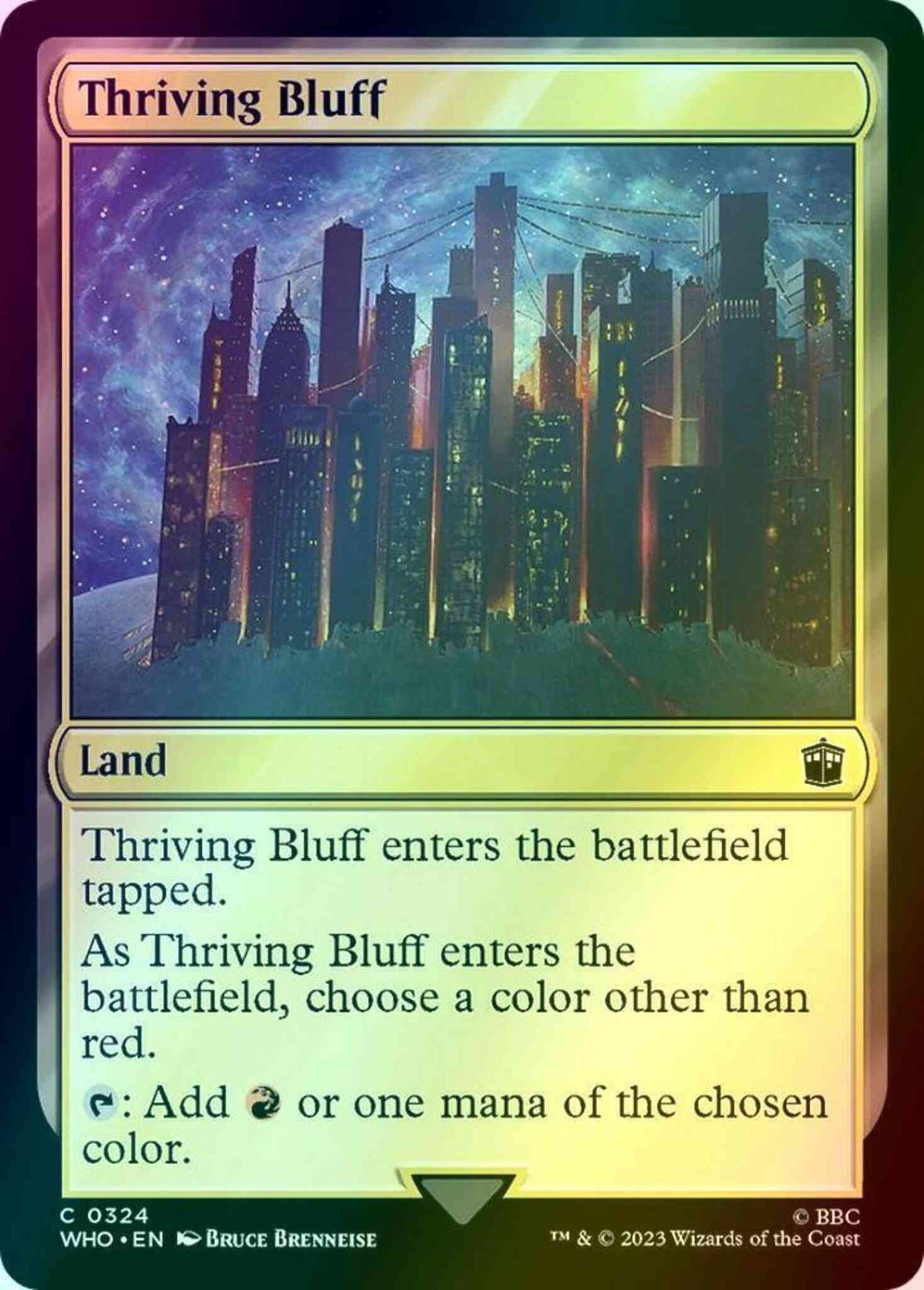 Thriving Bluff [324] [Universes Beyond: Doctor Who] [Foil]