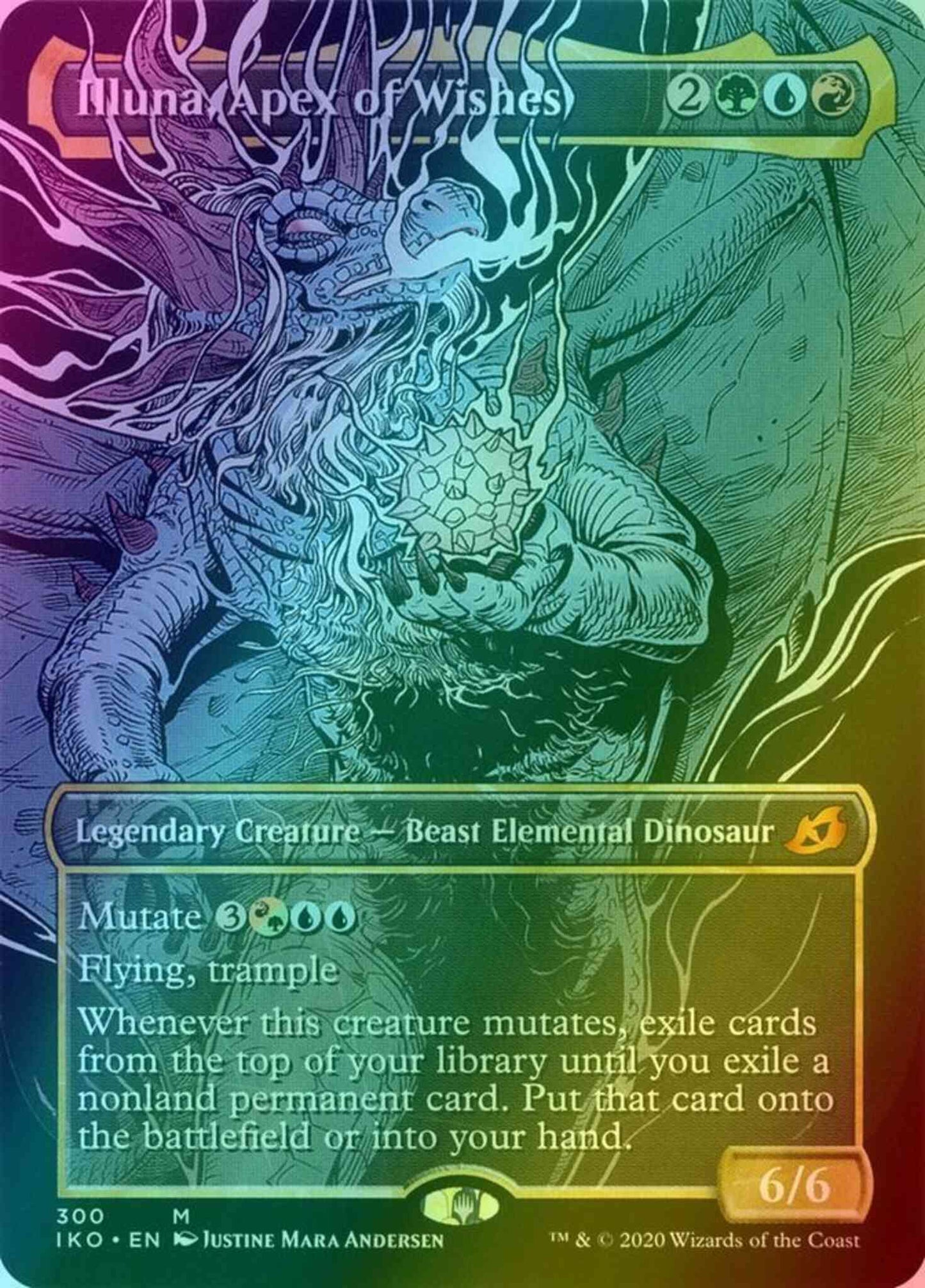 Illuna, Apex of Wishes [300] [Alternate Art] [Ikoria: Lair of Behemoths] [Foil]