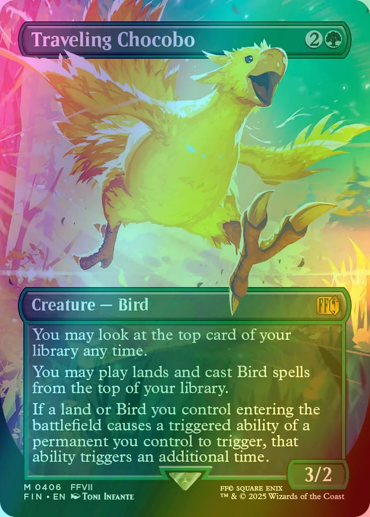 Traveling Chocobo [406] [Borderless] [FINAL FANTASY] [Foil]