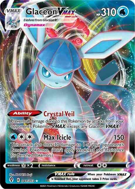 Glaceon VMAX - 041/203 - Rare Holo VMAX [swsh7-041] [Ultra]