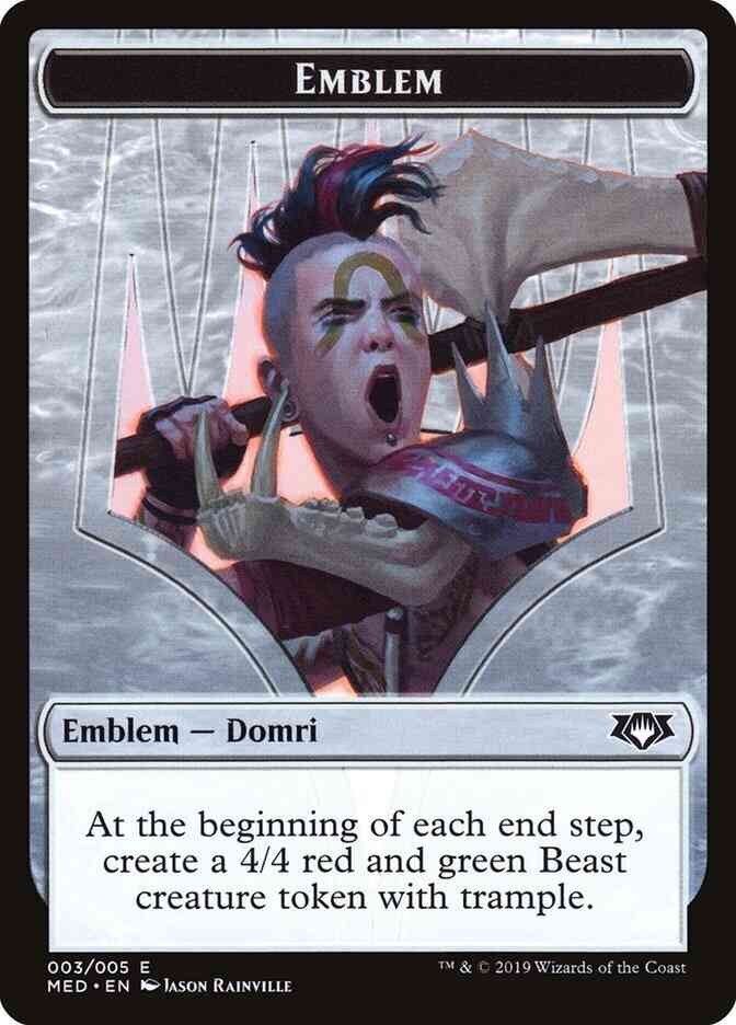 Domri, Chaos Bringer Emblem [R3] [Mythic Edition Tokens] [Non-Foil]