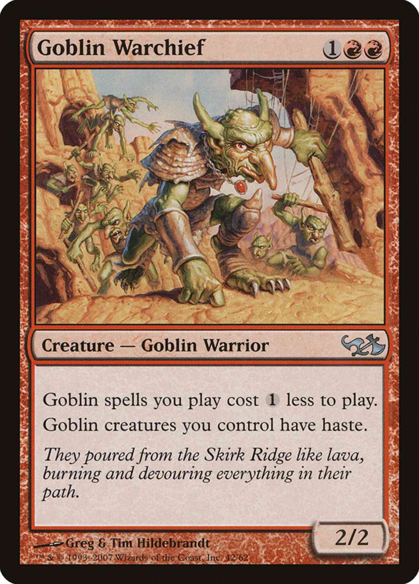 Goblin Warchief [42] [Duel Decks: Elves vs. Goblins] [Non-Foil]