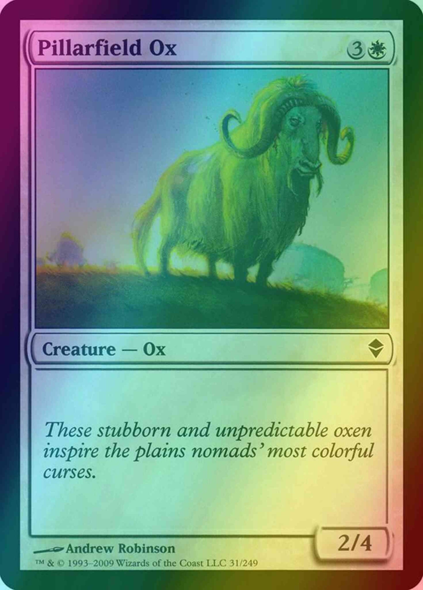 Pillarfield Ox [31] [Zendikar] [Foil]
