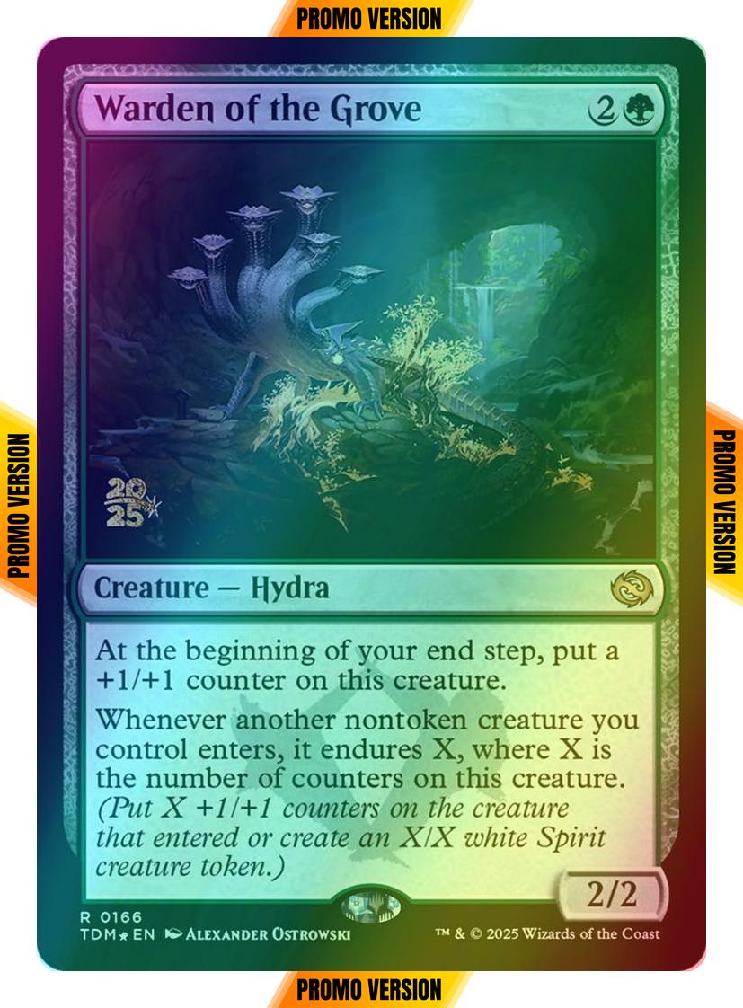 Warden of the Grove [166s] [Prerelease] [Tarkir: Dragonstorm: Promos] [Foil]