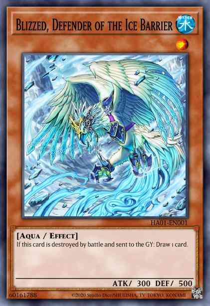 Blizzed, Defender of the Ice Barrier - HA01-EN001 - Secret Rare - Limited