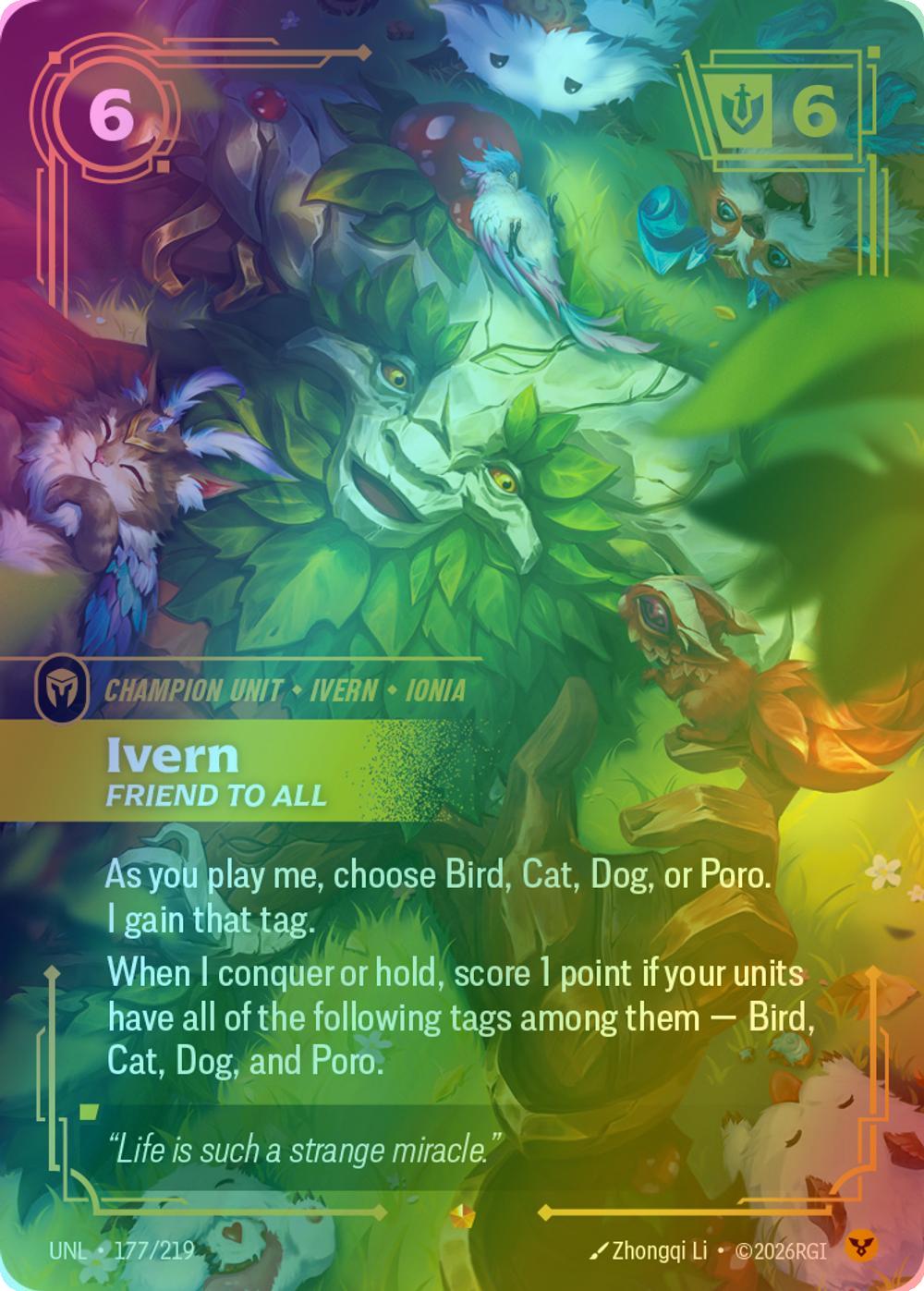 Ivern - Friend to All - 177/219 [Unleashed] [Foil]