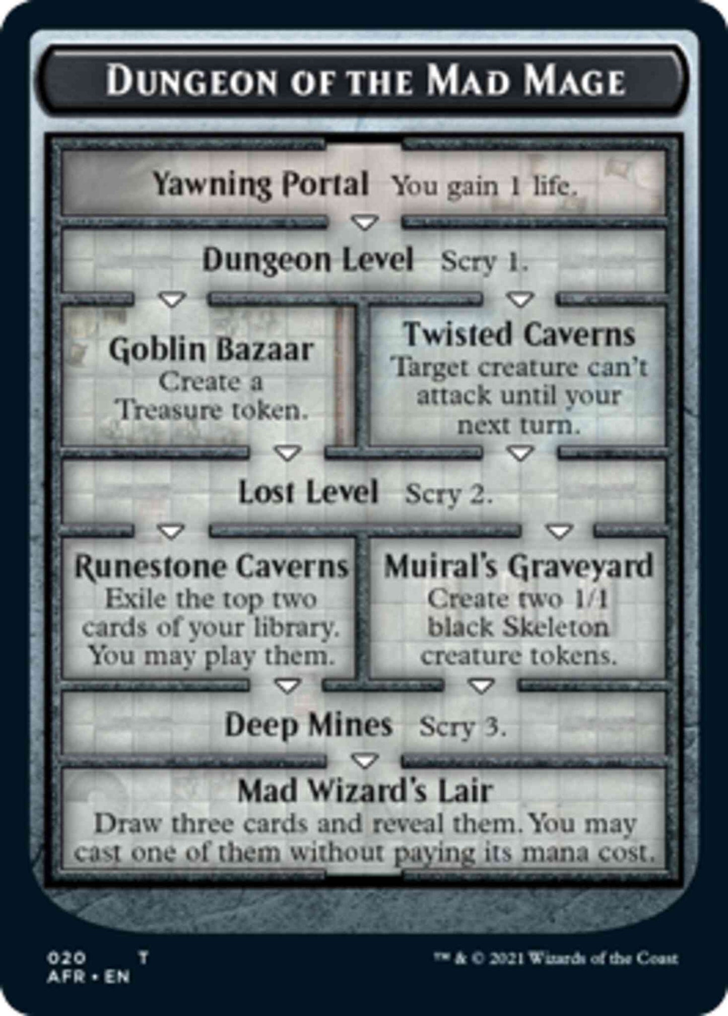 Dungeon of the Mad Mage Token (20) // Lost Mine of Phandelver Token (21) [Adventures in the Forgotten Realms: Tokens] [Non-Foil]