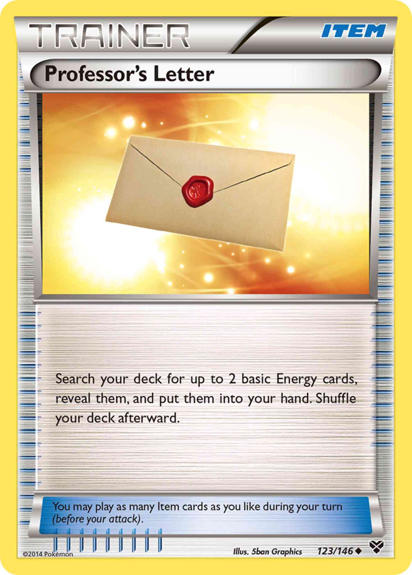 Professor's Letter - 123/146 - Uncommon [xy1-123] [Reverse Holo]