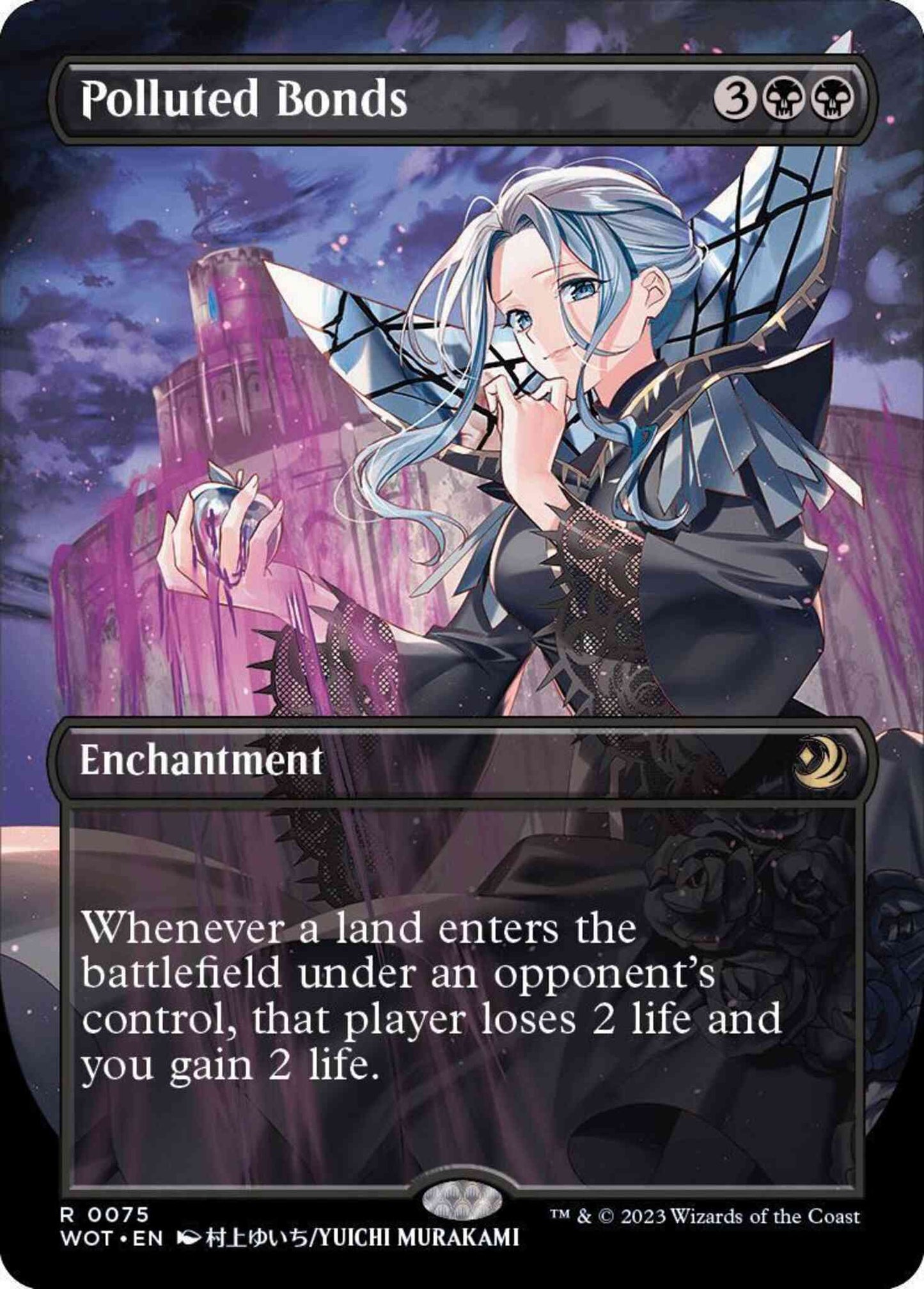 Polluted Bonds [75] [Borderless] [Anime] [Wilds of Eldraine: Enchanting Tales] [Non-Foil]