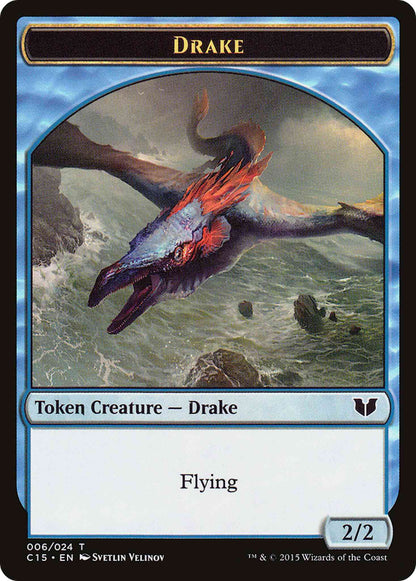 Drake Token (06) // Elemental Token (20) [Commander 2015 Tokens] [Non-Foil]