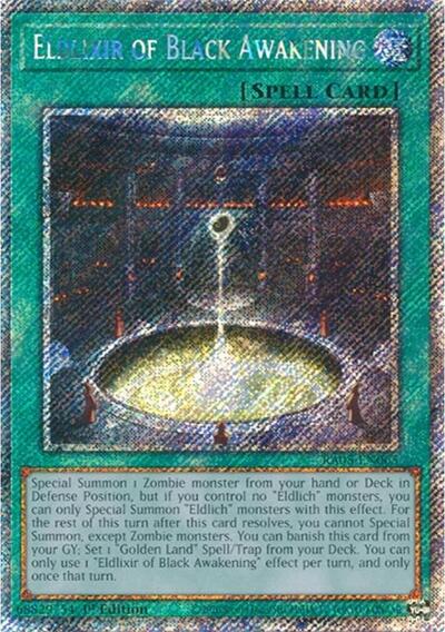 Eldlixir of Black Awakening - RA05-EN065 - Platinum Secret Rare - 1st Edition