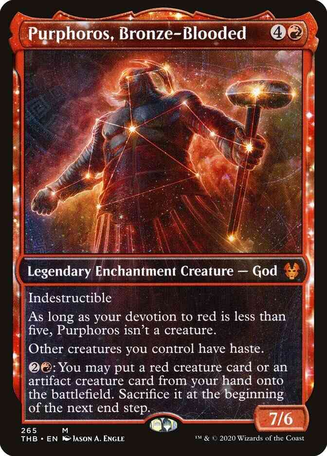 Purphoros, Bronze-Blooded [265] [Alternate Art] [Theros Beyond Death] [Non-Foil]