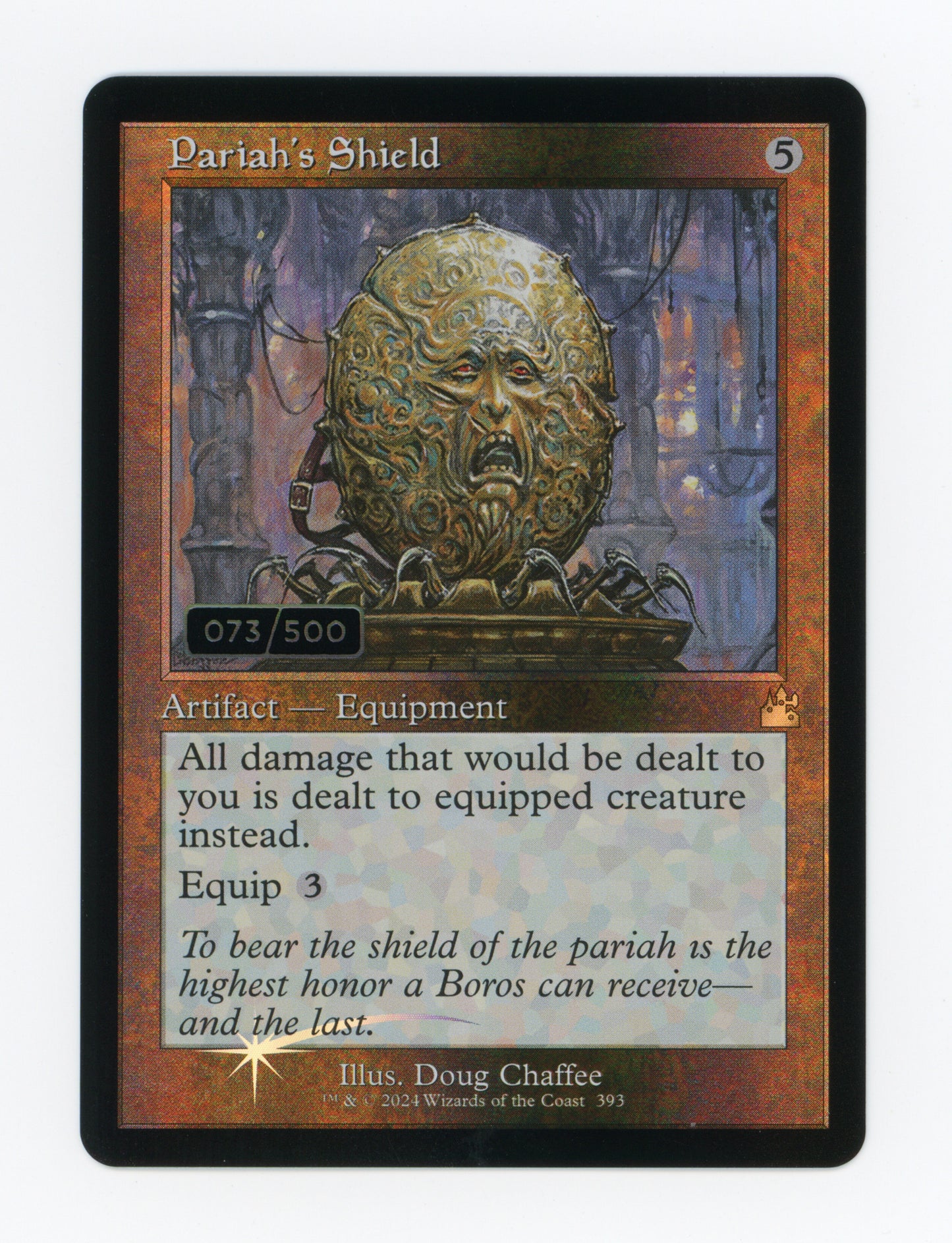 Pariah's Shield — Serial Numbered|073/500|Retro Frame|Foil — ID 18370