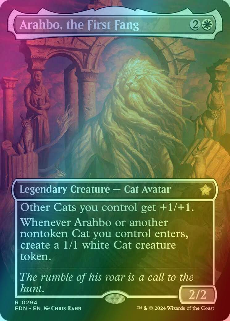 Arahbo, the First Fang [294] [Borderless] [Foundations] [Foil]