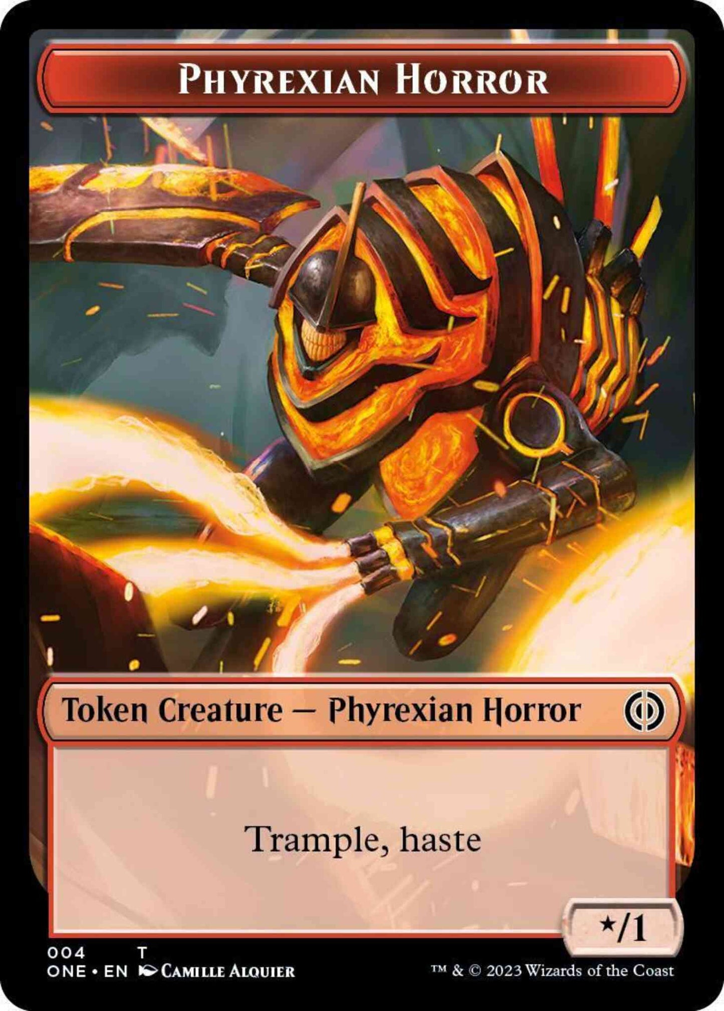 Phyrexian Horror Token [04] [Phyrexia: All Will Be One: Tokens] [Non-Foil]