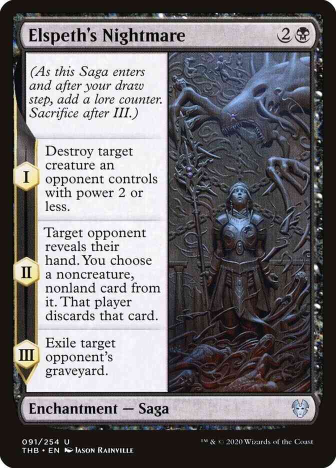 Elspeth's Nightmare [91] [Theros Beyond Death] [Non-Foil]