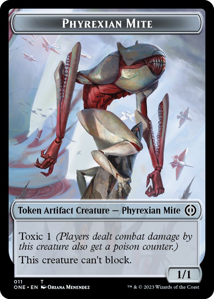 Phyrexian Goblin Token (03) // Phyrexian Mite Token (11) [Phyrexia: All Will Be One: Tokens] [Non-Foil]