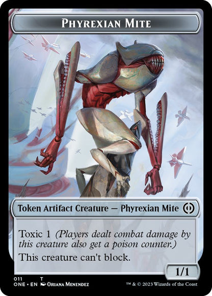 Phyrexian Goblin Token (03) // Phyrexian Mite Token (11) [Phyrexia: All Will Be One: Tokens] [Non-Foil]