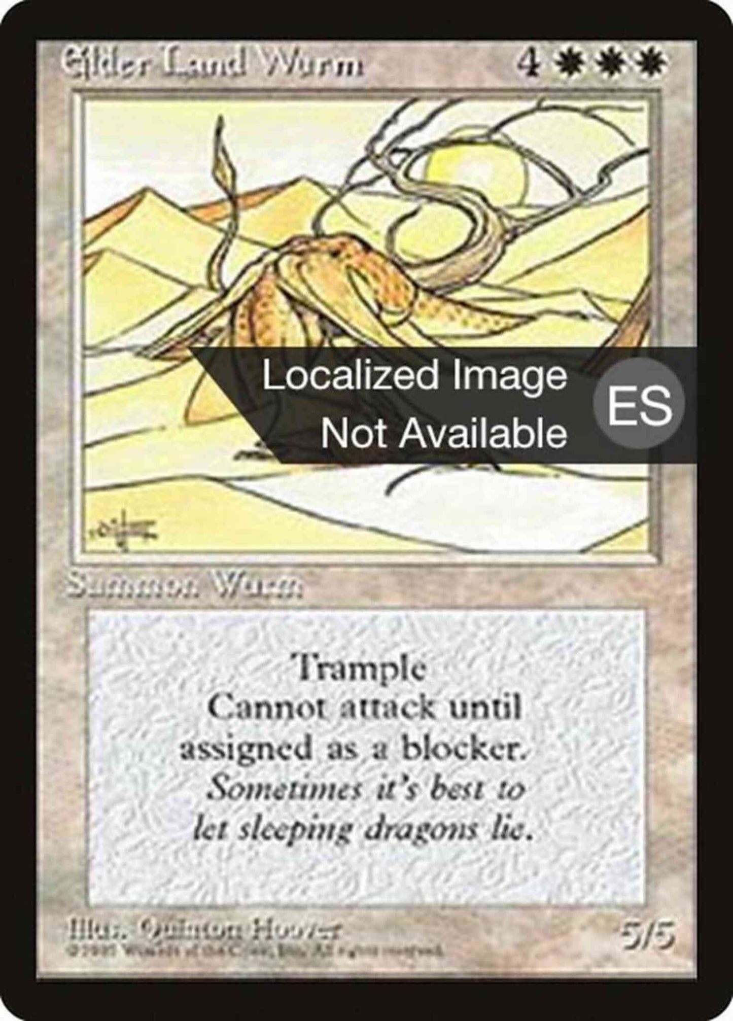Elder Land Wurm - Japanese [24] [Fourth Edition Black Border: Japanese] [Non-Foil]
