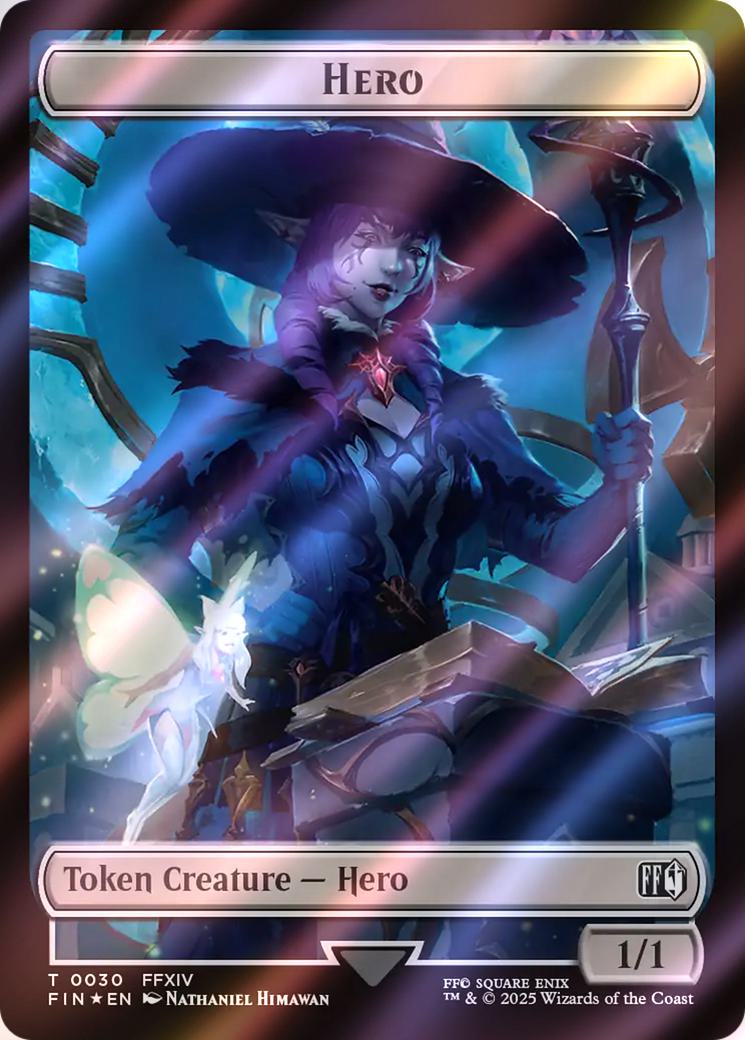 Hero Token (30) // Wizard Token (35) [FINAL FANTASY: Tokens] [Surge Foil]