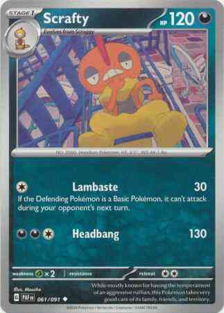 Scrafty - 061/091 - Uncommon [sv045-061] [Non-Holo]