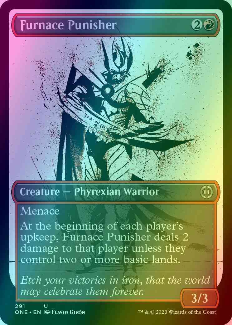 Furnace Punisher [291] [Full Art] [Ichor] [Phyrexia: All Will Be One] [Foil]