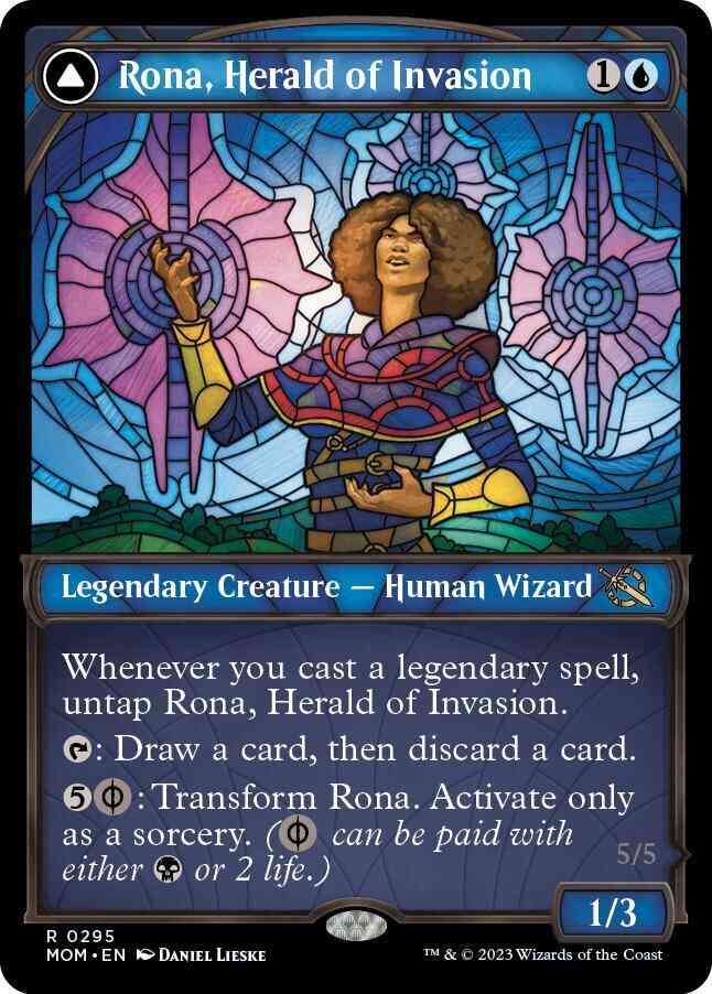 Rona, Herald of Invasion // Rona, Tolarian Obliterator [295] [Planar Showcase] [March of the Machine] [Non-Foil]