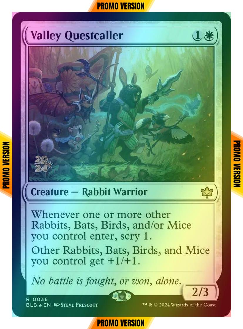 Valley Questcaller [36s] [Prerelease] [Bloomburrow: Promos] [Foil]
