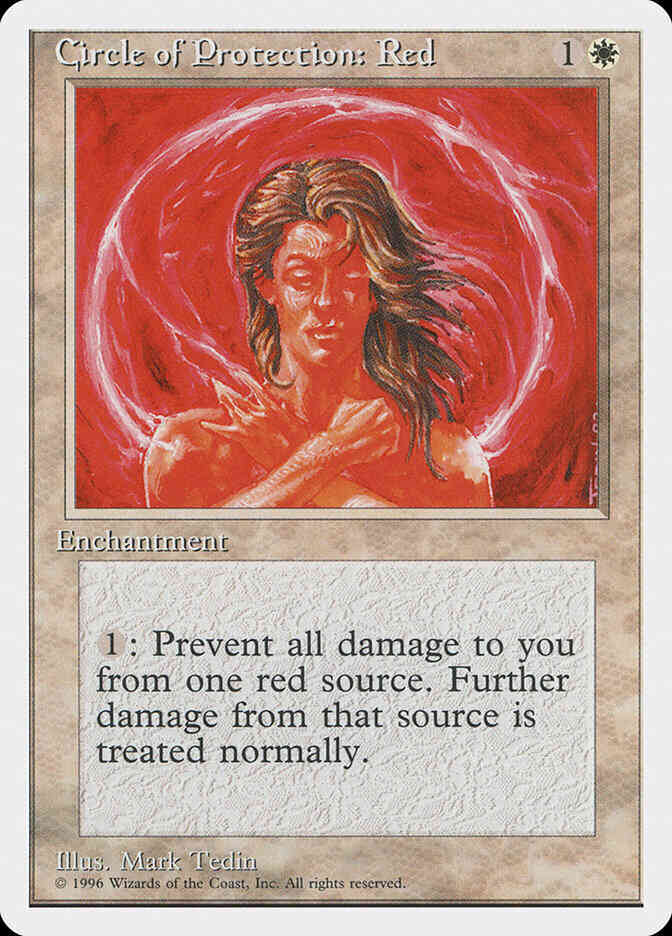 Circle of Protection: Red [3] [Introductory Two Player Set] [Non-Foil]