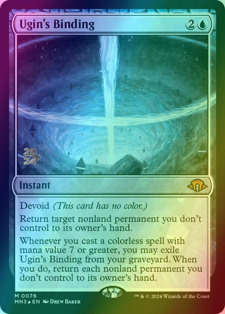 Ugin's Binding [76s] [Prerelease] [Modern Horizons 3: Promos] [Foil]