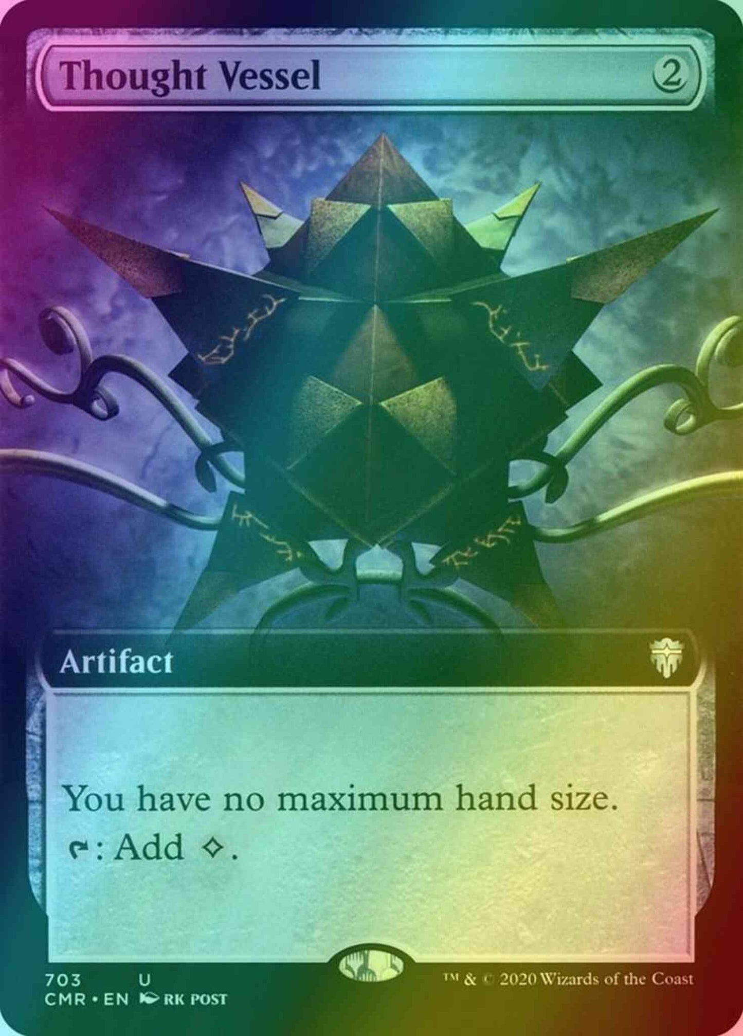 Thought Vessel [703] [Extended Art] [Commander Legends] [Foil]