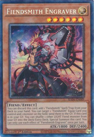 Fiendsmith Engraver - RA04-EN049 - Collector's Rare - 1st Edition