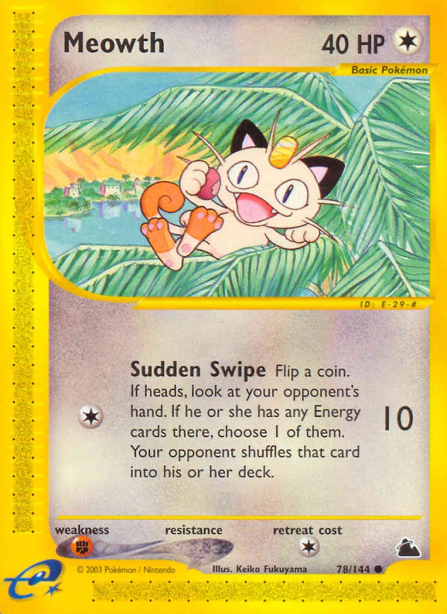 Meowth - 78/144 - Common [ecard3-78] [Reverse Holo]