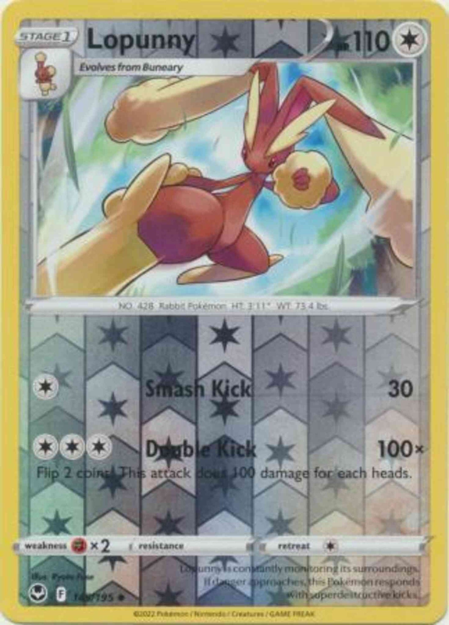 Lopunny - 145/195 - Uncommon [swsh12-145] [Reverse Holo]
